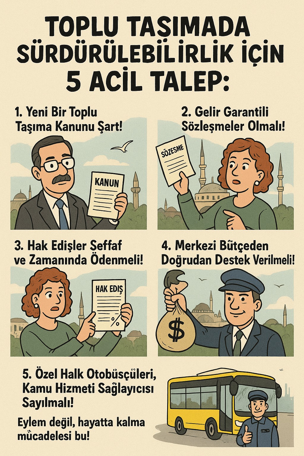 STANBULDA ZEL HALK OTOBSLER KRZ 